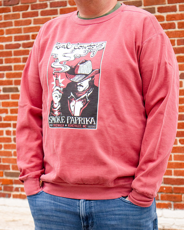 Tiffin Row Crewneck in Crimson Red view 2
