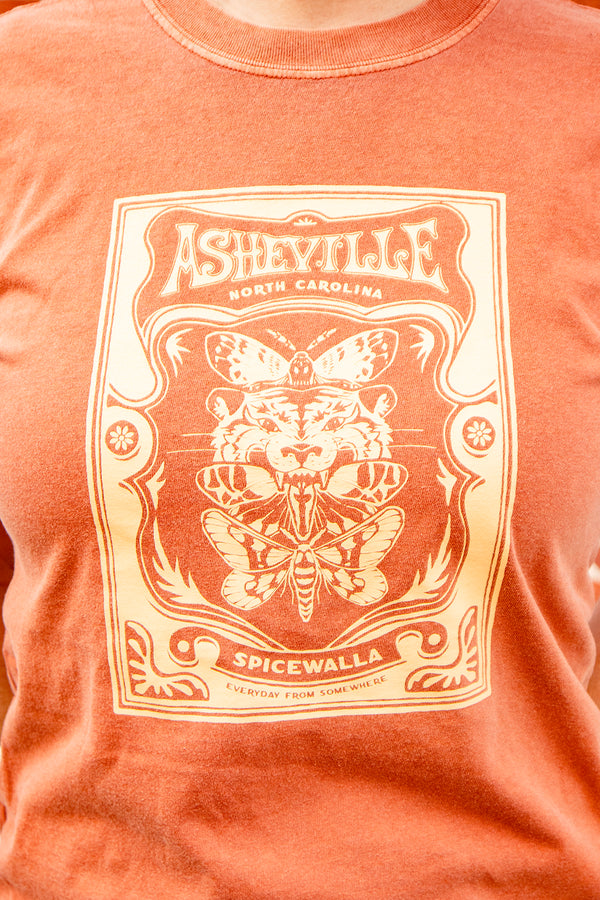 Tiffin Row T-shirt in Orange/Yam view 3