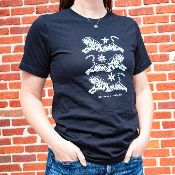 Tiffin Row Tiger T-Shirt in Black view 2